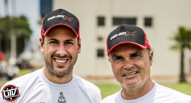 Dakar champion Reinaldo Varela and racer Gerard Farrés