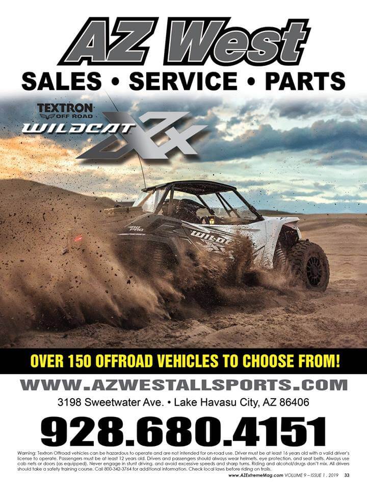 AZ West to Support 2019 UTV World Championship and UTV Festival