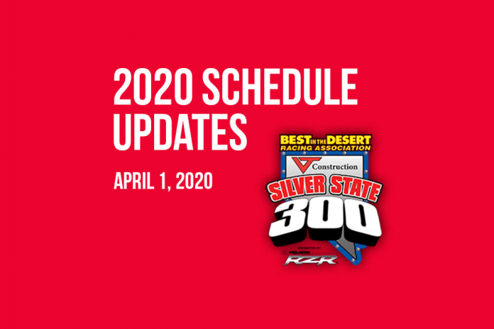An Update From Best In The Desert Regarding the 2020 Race Schedule: Full Steam Ahead